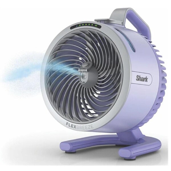 Shark Cord/Cordless Portable Misting Fan - Powerful Mist Indoor Outdoor Air Cooler