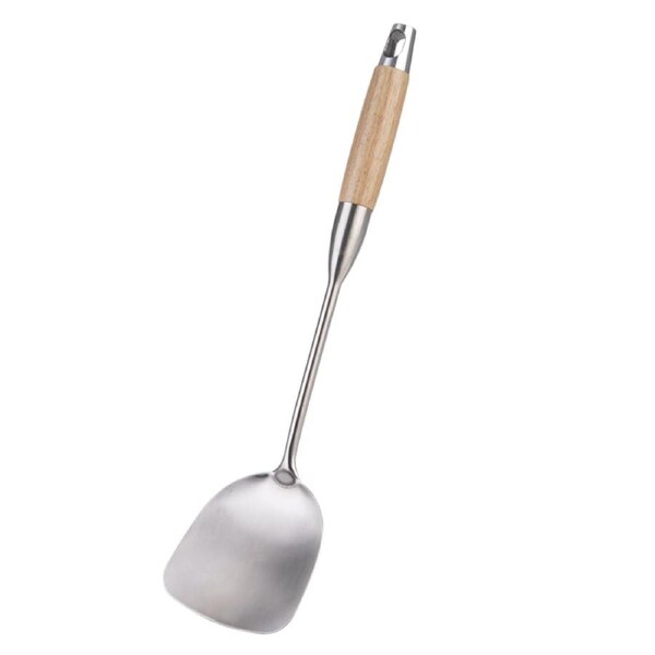 D.Line Stainless Steel Wok Spatula with Beechwood Handle