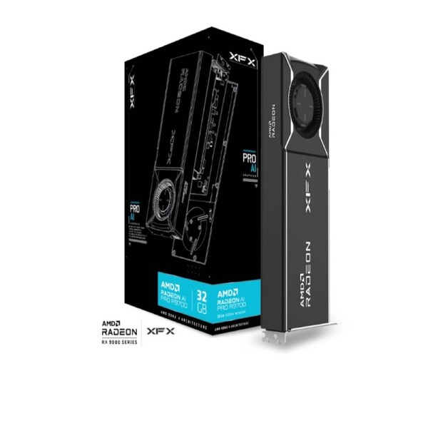XFX AMD Radeon AI Pro R9700 Blower 32GB GDDR6 4xDP, AMD RDNA (RX-97XPROAIY)