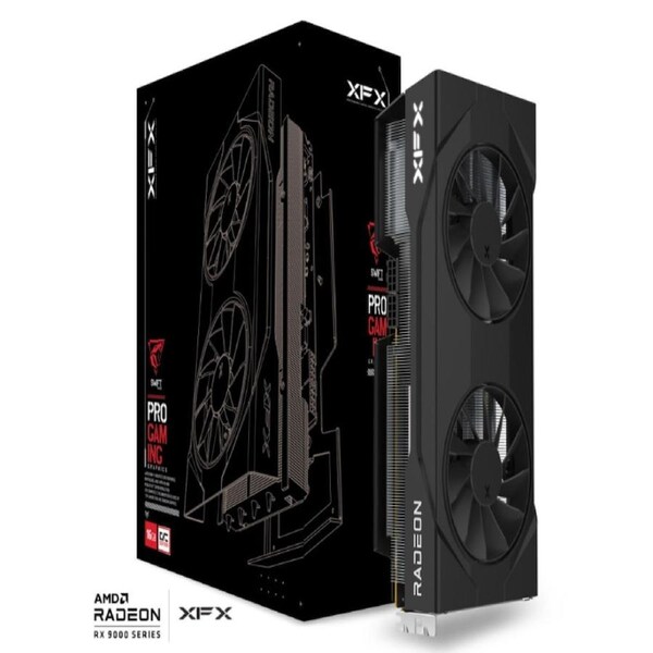 XFX Swift AMD Radeon RX 9070 OC Dual Fan Gaming Edition with 16GB GDDR6 HDMI 3xDP, AMD RDNA (RX-97SWFT2BQ)