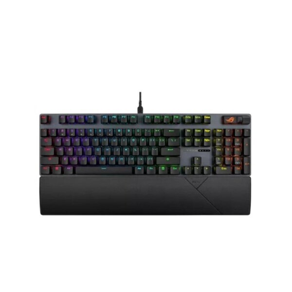ASUS ROG Strix Scope II X Strom Gaming Keyboard, Hot-swappable ROG NX Mechanical Switches V2, Sound-dampening foam PBT doubleshot keycaps or UV-coated