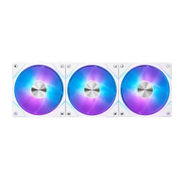 MSI MPG EZ120 ARGB WHITE-3W Fan, 3 x MPG EZ120 ARGB fans, 7-pin JAF / 4-pin PWM & 3-pin ARGB, 0~1900 RPM 10%, 73.82 CFM, white