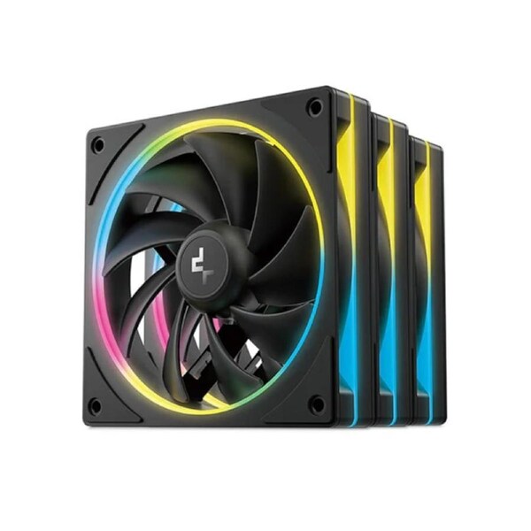 DeepCool FL12 SE 3 Pack 120mm Performance ARGB Fans , Hydro Bearing 120 120 25 mm(L W H)