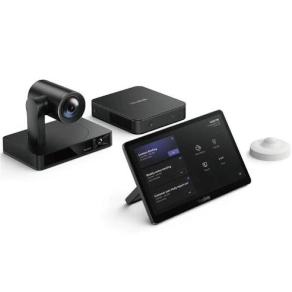 Yealink MVC860 Microsoft Teams Rooms on Windows, Medium and Large Meeting Rooms, MTR Kit, UVC86 4K Dual Camera, MCoreKit C5U, RoomSensor, *NO AUDIO*