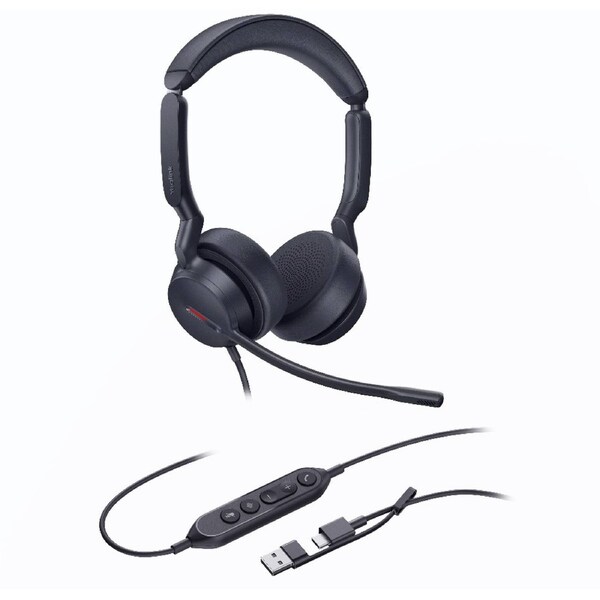 Yealink UH44 Dual UC USB-C/A Unified Communications USB Wired Headset Dual