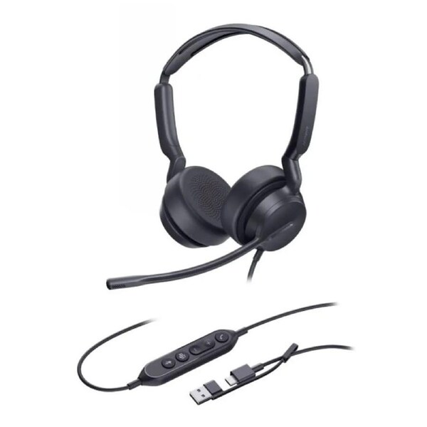 Yealink UH42 Mono UC USB-C/A USB Wired Headset, Noise-Canceling Microphone