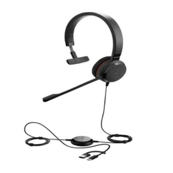 Jabra Evolve 30 II, USB C/A Mono UC, Great calls and music, Plug-and-play