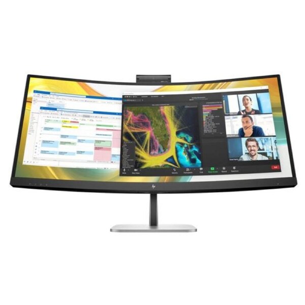 HP Series 5 Pro 34' WQHD 4K CURVED 21:9 3440x1440 100Hz Height Adjust VA LCD Tilt Swivel USB-C DP HDMI Speakers VESA Webcam 3yrs wty