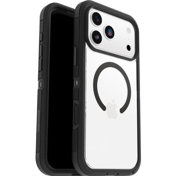 OtterBox Defender XT Pro MagSafe Apple iPhone 17 Pro Max (6.9') Case Dark Side (Clear/Black) - (77-98534), DROP+ 7X Military Standard,7 Years Warranty