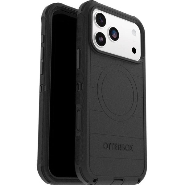 OtterBox Defender Pro MagSafe Apple iPhone 17 Pro (6.3') Case Black - (77-98380), DROP+ 7X Military Standard, Raised Edges, 7 Years Warranty