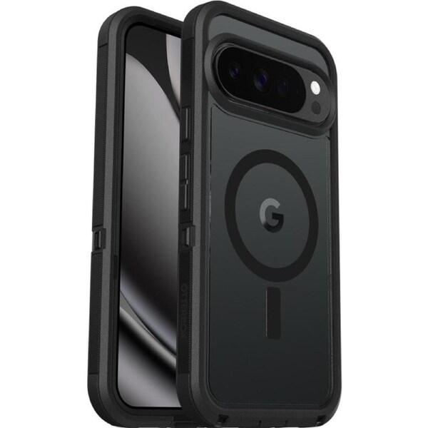 OtterBox Defender Pro XT Clear Magnets Google Pixel 10 Pro XL Dark Side Case - Black (77-98266), DROP+ 7X Military Standard, 7 Years Warranty
