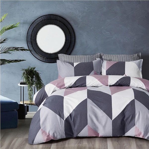Gioia Casa Dylan Cotton Fully Reversible Quilt Cover Set King
