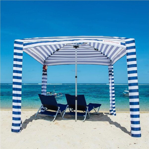 CoolCabanas Large 5.8? Family Sun Shade - Beach Grass Pool Cover Folding Portable Shelter Shade AU