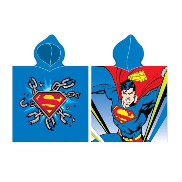 Superman Beach Swimming Towel Poncho 55 x 115cm