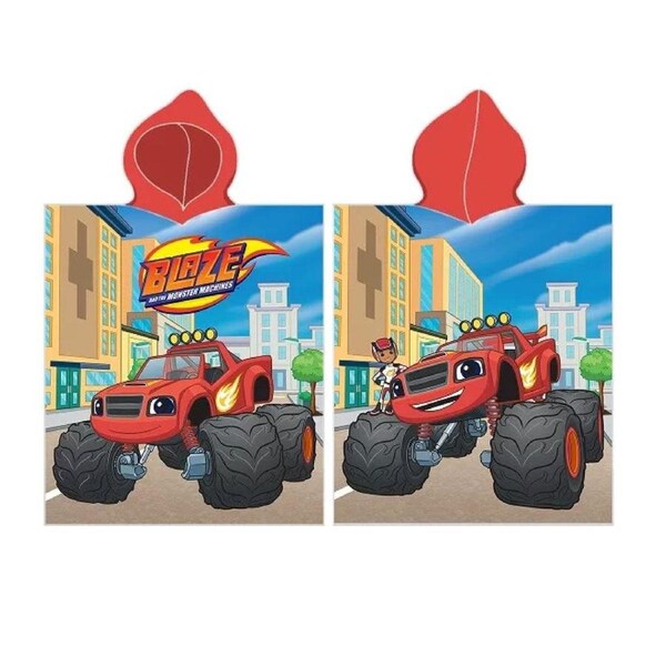 Nickelodeon Blaze Kids Beach Swimming Towel Poncho 55 x 110cm