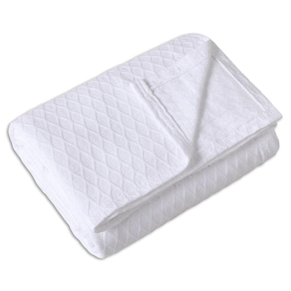 Onkaparinga Heirloom Bamboo Cotton Blanket White Double