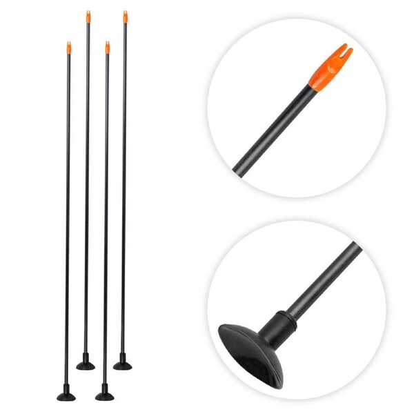 6 pcs Junxing Archery Youth 26" Kids Safe Suction Arrows