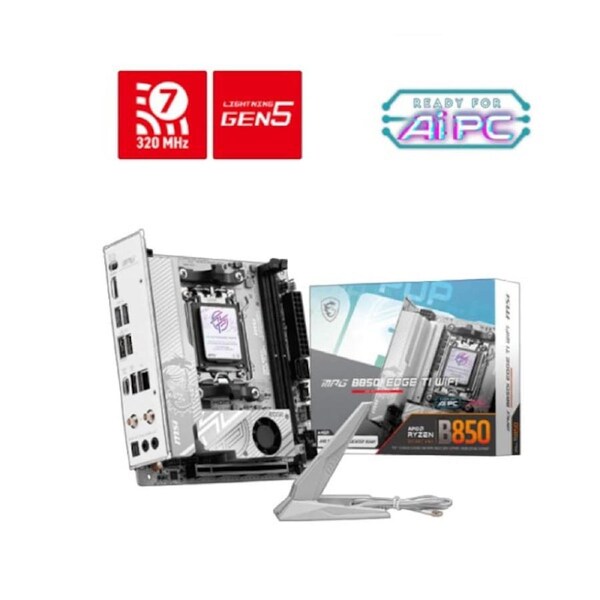 MSI B850I EDGE TI WIFI, ITX, AMD Ryzen, 2x DDR5 128GB, 1x HDMI, 1x PCI-E x16 slot, 2x M.2, 2x USB 2.0, Wi-Fi 7