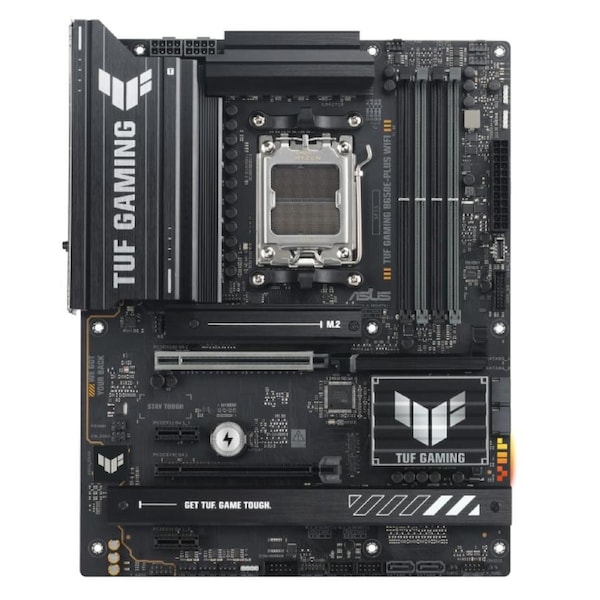 ASUS AMD TUF GAMING B650E-PLUS WIFI (AM5) ATX Motherboard, DDR5 (4x), 12+2+1 Power Stages, PCIe 5.0, 3x M.2, Front USB-C, 2.5Gb LAN, Wi-Fi 6E
