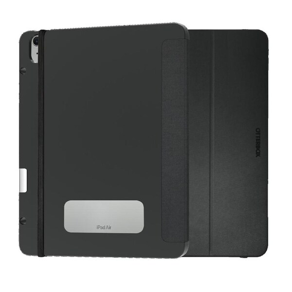 OtterBox React Folio Apple iPad Air (13') (M3/M2) (7th/6th Gen) Case Black - (77-95351), DROP+ Military Standard, Pencil Holder, 7 Years Warranty