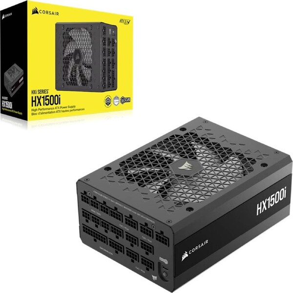 Corsair HX1500i Fully Modular Ultra-Low Noise Platinum ATX 1200 Watt PC Power