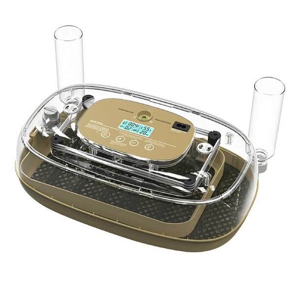 24 Eggs Incubator Automatic Egg Hatcher Breeder Hatching Machine for Chicken Duck Bird Pigeon Quail Poultry Auto Turner Water Refill Bottles Candler