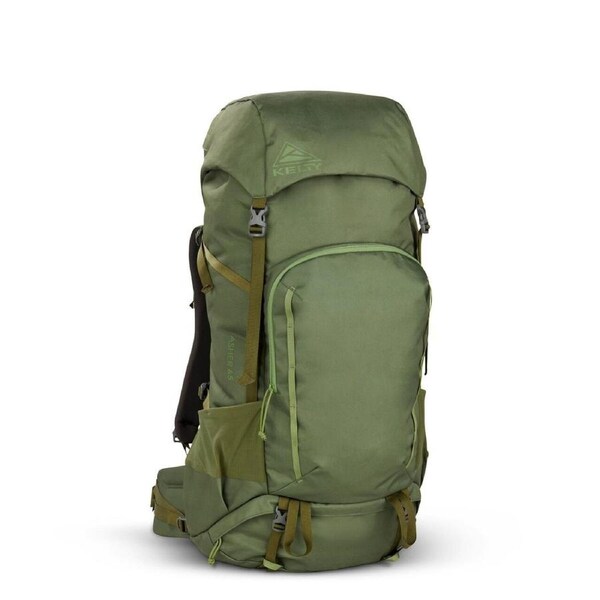 KELTY Asher 65L Hiking Backpack Outdoor Travel Pack Bag - Winter Moss/Dill