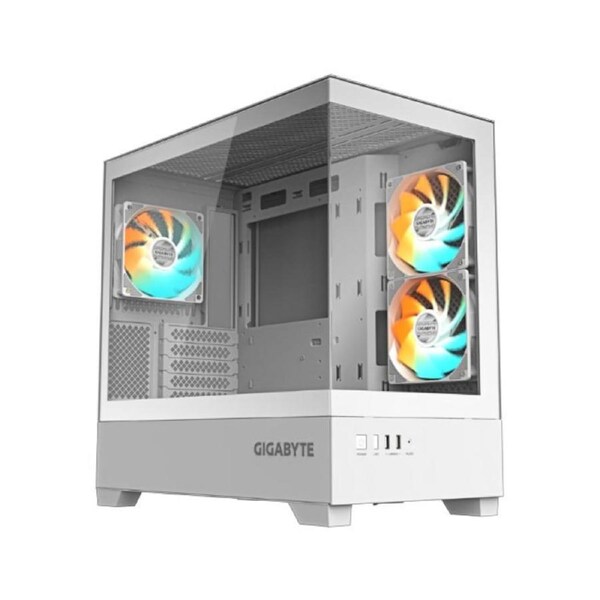 Gigabyte C201PI M-ATX CASE, Mid Tower, mini-ITX/m-ATX, White, H431x W242x D430 mm, 5 Slots, USB 3.0 x2, H=502 W=313 D=525 mm