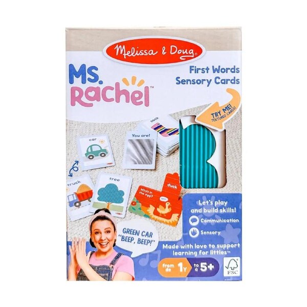 Melissa & Doug Ms Rachel First Words Sensory Cards