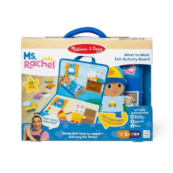 Melissa & Doug Ms Rachel What to Wear Felt Activity Board