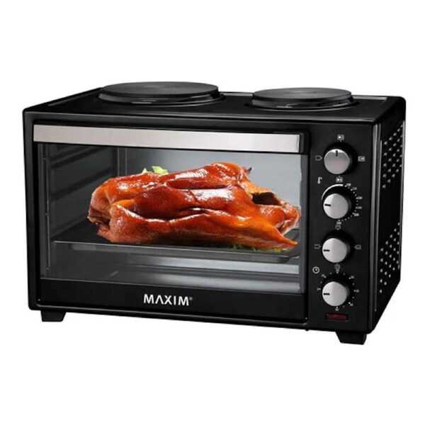 Portable Kitchen Benchtop Oven - 30L Convection Oven Electric Fryer Bake Grill 1600 Hotplates