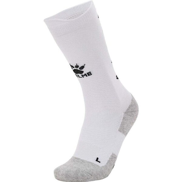 Kelme Sport Mid-Length Football Soccer Grip Socks Anti Slip White/Black