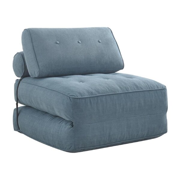 Helga Compressed Fold Out Sofa Bed Single Blue