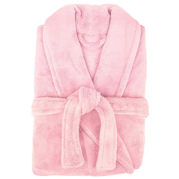 Bambury Retreat Microplush Bath Robe Pink