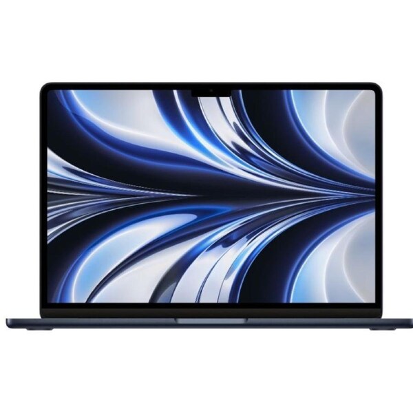 MacBook Air (2022) 13.6-inch - Apple M2 Chip: 8-Core CPU/8-Core GPU - 512GB - Midnight - 8GB RAM - Refurbished (Good Condition)