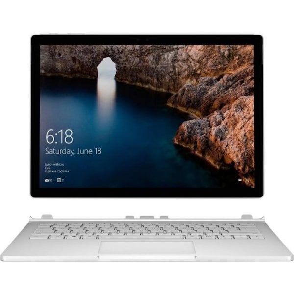 Microsoft Surface Book 1 13.5-inch - Intel Core i5-6300U 2.4GHz - 128GB - Silver - 8GB RAM - 13.5 Inch - Refurbished (Excellent Condition)