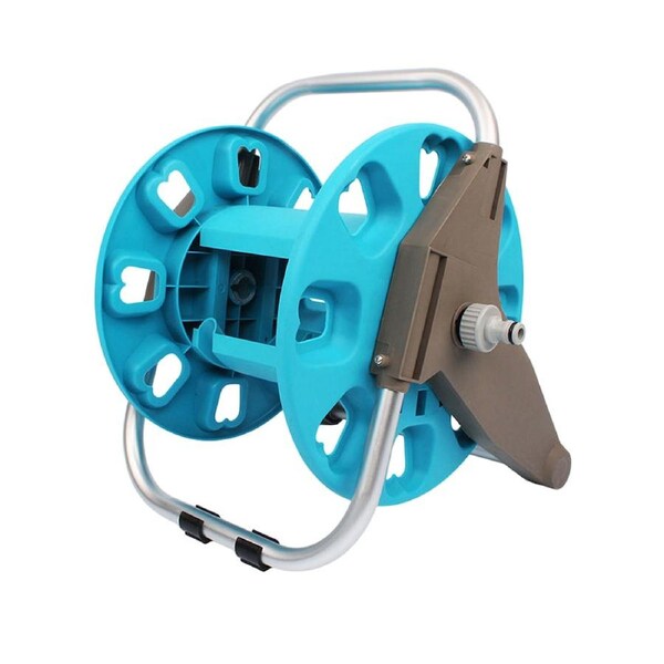 30M Garden Water Hose Reel Rack Heavy Duty Portable Pipe Holder Outdoor Storage