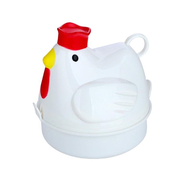 Quick Breakfast Microwave Egg Steamer - 4 Egg Boiler for Home Kitchen