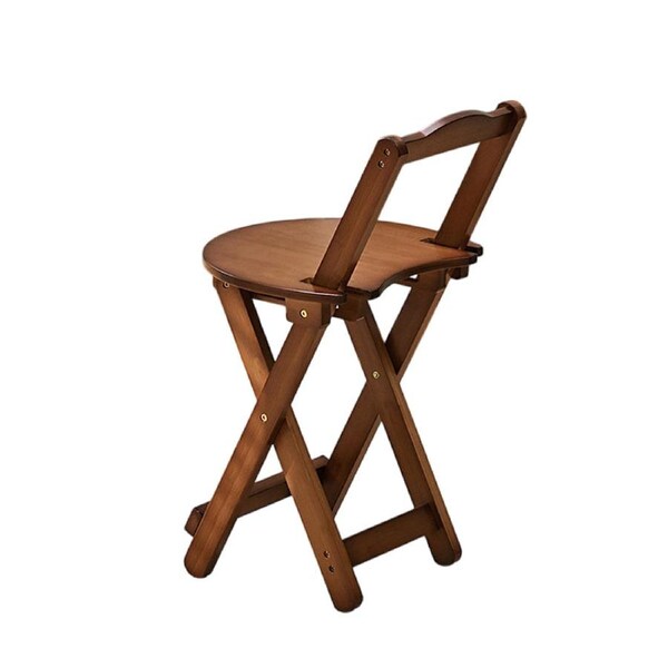 Foldable High Bar Stool Home Bar Use Comfortable Seat Space Saving Durable