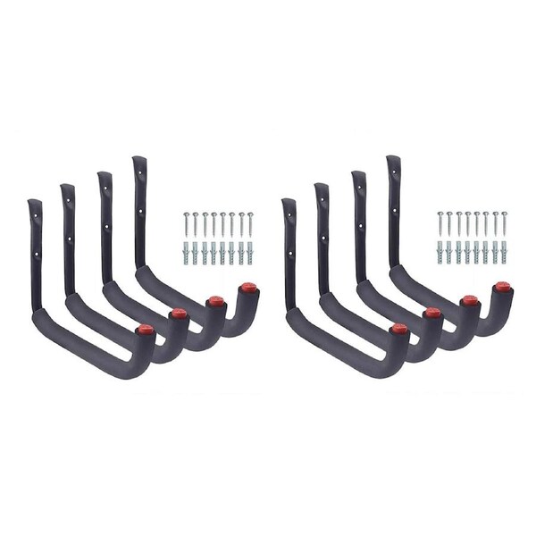 8PCS Heavy Duty Garage Multi Purpose Storage Hooks Utility Organizer Hooks