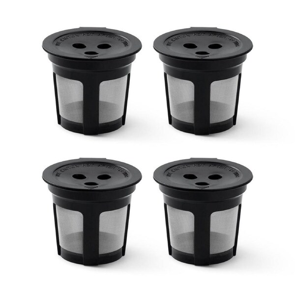 4PCS 3 Hole K-Cup Coffee Capsule Coffee Maker Reusable Filter For Keurig Brewers