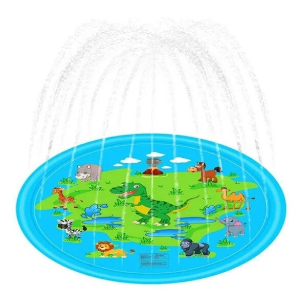 Inflatable Spray Pool Toy Kids Splash Sprinkler Water Play Pad Mat Dinosaur