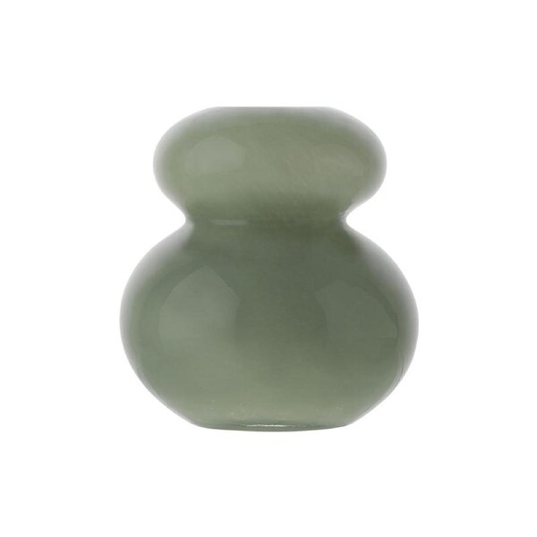 Ecology Pebble Vase 13cm - Opal Leaf