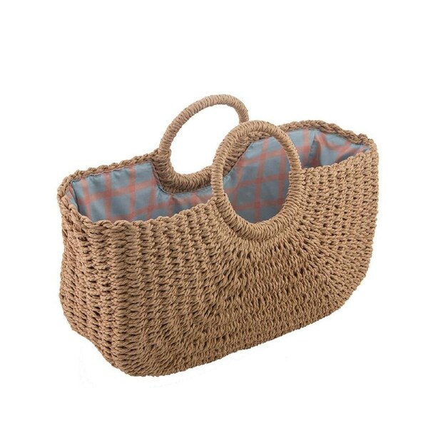 Ladelle Capri Cheque 45cm Market Basket