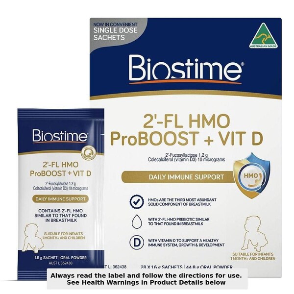 Biostime2FLHMOProboost+Vitamin D Powder 28 x 1.6g Sachets