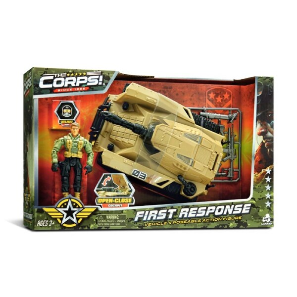 The Corps First Response Seige Tank and Hawk Action Figure
