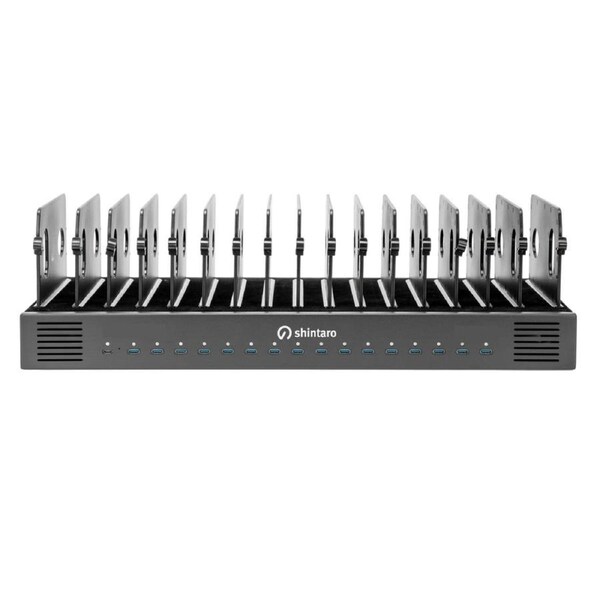 Shintaro 16-Port USB-C PD3.0 1000W GaN Charging Dock for Smartphone, Tablet, & Notebook Devices & Smart Power