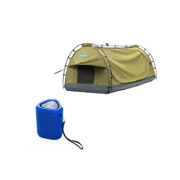 Kings Deluxe Single Swag + Outdoor Bluetooth Speaker