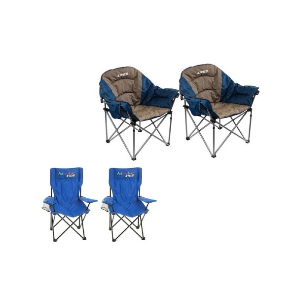 2 x Kings Sofa Chair thick padding+ 2 x Kid's Camping Chair