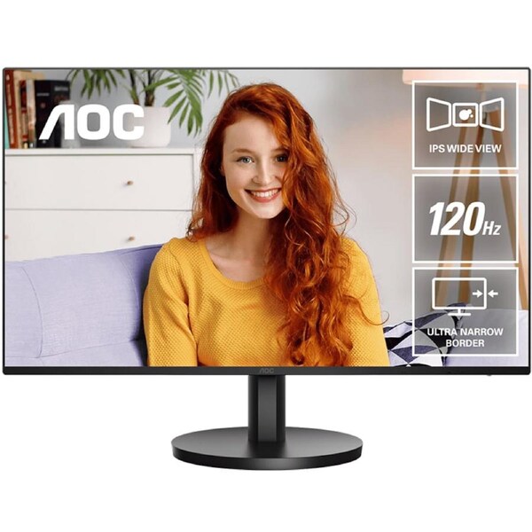 AOC 23.8in FHD 120Hz AdaptiveSync IPS Monitor (24B3HA3)